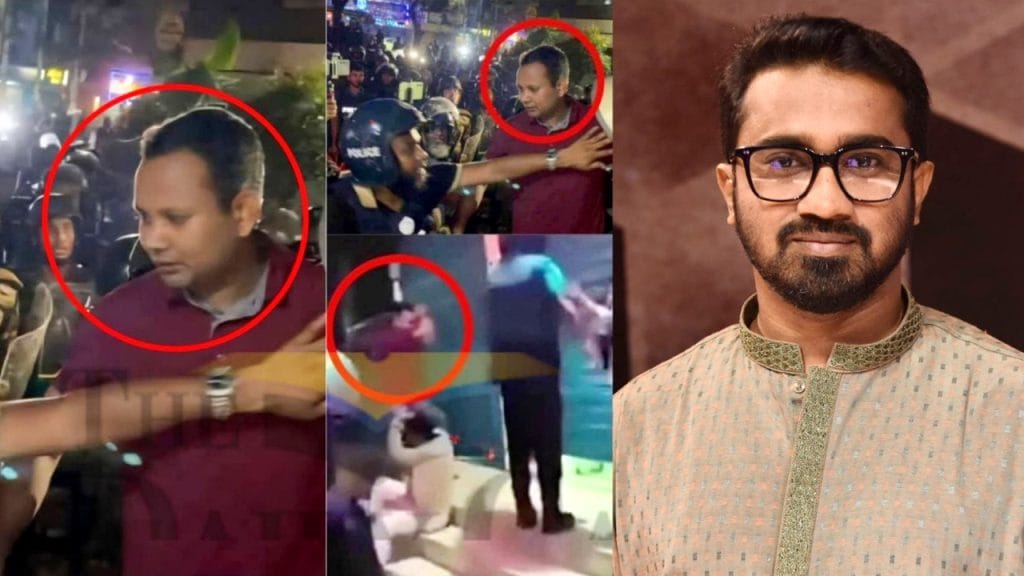 লাল রঙের পোশাক পরিহিত ব্যক্তি পুলিশ কনস্টেবল: রাশেদ খান
